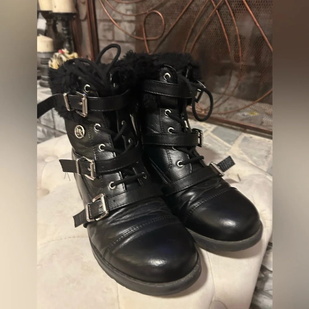 50%offw❤️ Michael Kors Ankle Boot Evie Cammie DD buckle grunge 5 G  7W